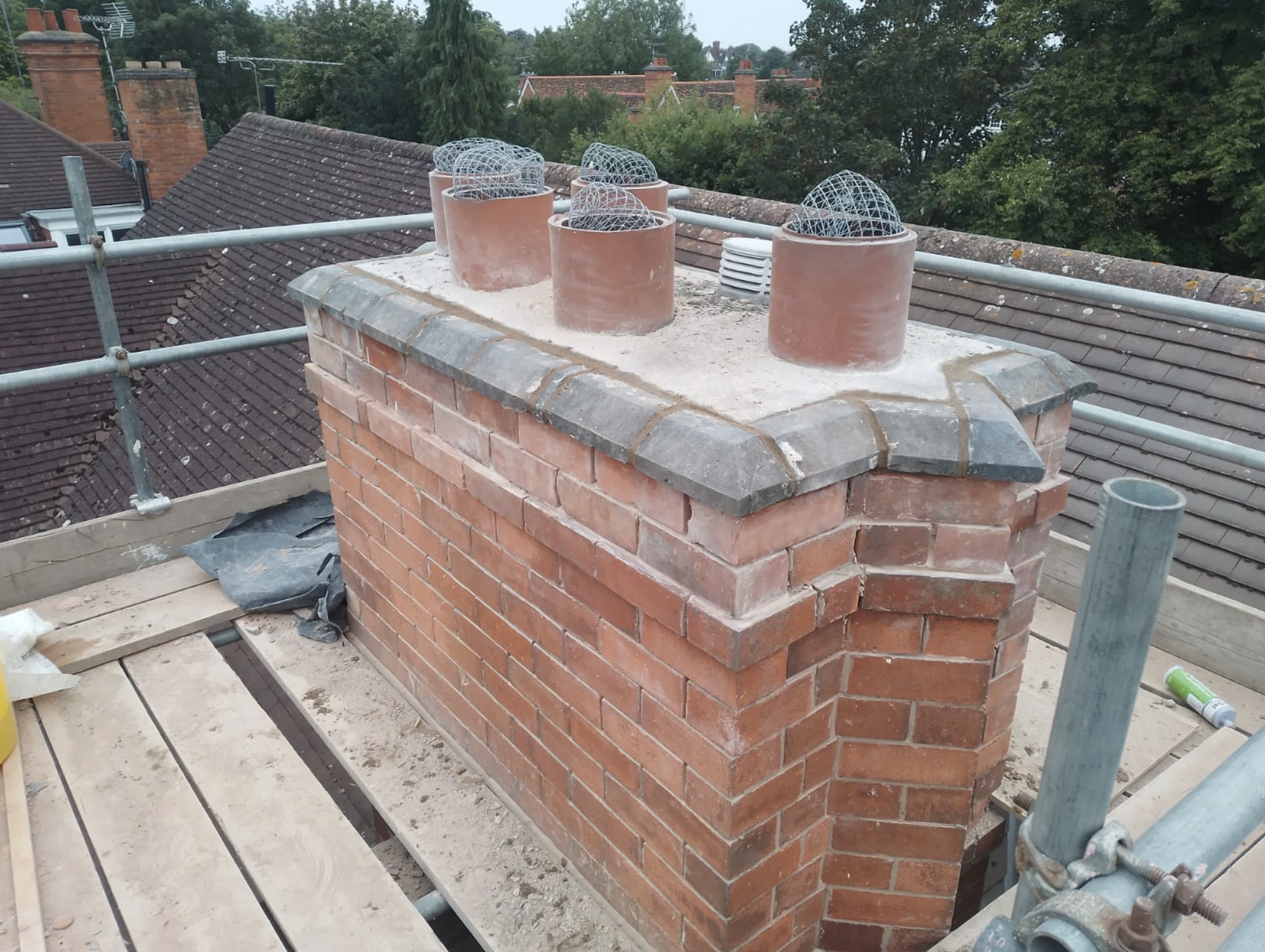 Edwardian Chimney Stabilisation and Rebuild With Lime Mortar
